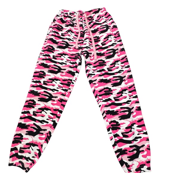 Pink Camouflage Jogger Sweatpants - Picture 4 of 10